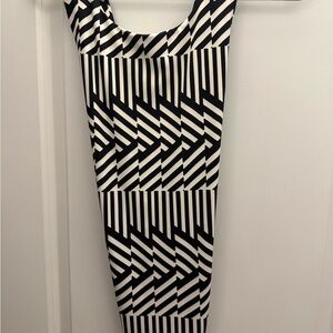 Express Black and White Print Body Contour Bodysuit